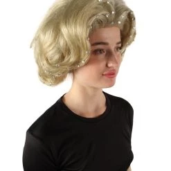 HPO Men's Adult Women’s American Rapper Queen Blonde Curly Wavy Wig