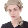 HPO Adult Men's 18th Century Peruke Periwig Noble Judge Wig