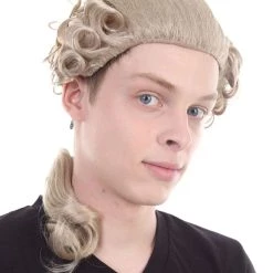HPO Adult Men's 18th Century Peruke Periwig Noble Judge Wig