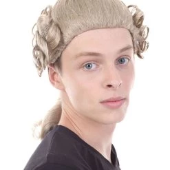 HPO Adult Men's 18th Century Peruke Periwig Noble Judge Wig
