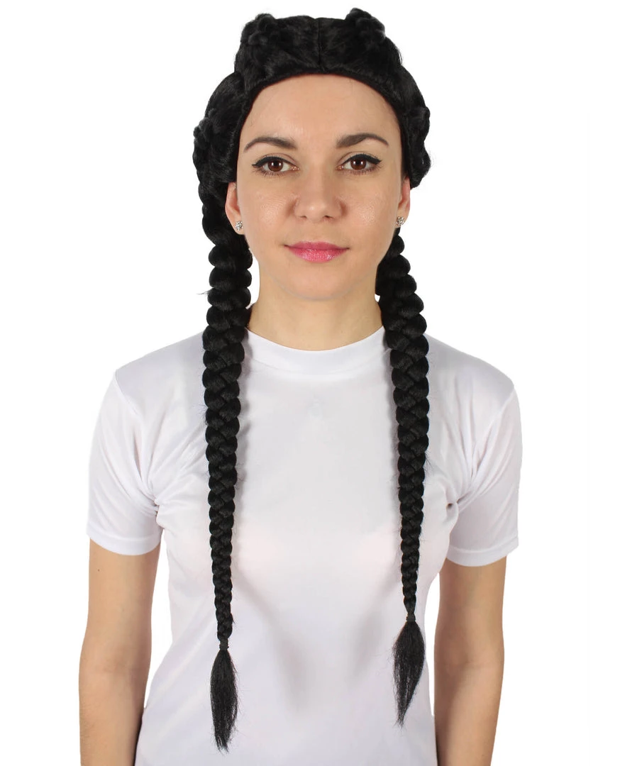 HPO Adult Women’s Black Celebrity Kim Boxer Braid Wig