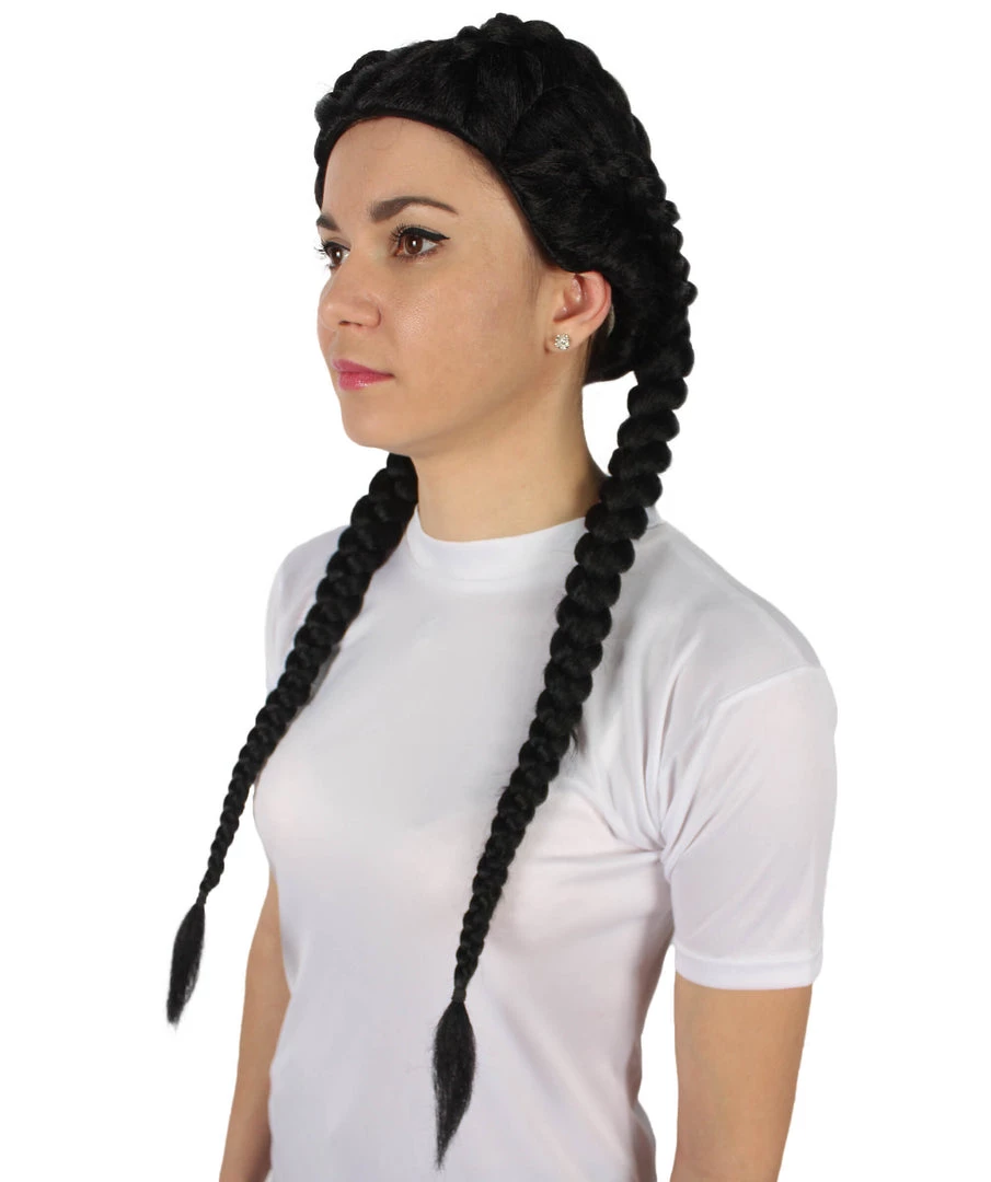 HPO Adult Women’s Black Celebrity Kim Boxer Braid Wig