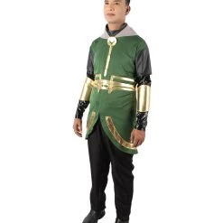 HPO Adult Men’s Green & Gold Mythological God Of Mischief Costume Men's
