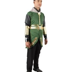HPO Adult Men’s Green & Gold Mythological God Of Mischief Costume Men's
