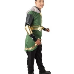HPO Adult Men’s Green & Gold Mythological God Of Mischief Costume Men's