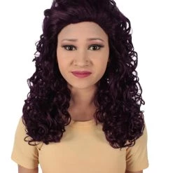 HPO Adult Women's Long Curly Country Singer Wig | Multiple Color Options