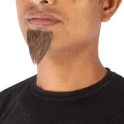HPO Adult Men's Van Dyke Fake Goatee Beard | Multi Color Options