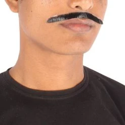 HPO Adult Men's Borat Fake Synthetic Hair Mustache | Multicolor Color Options