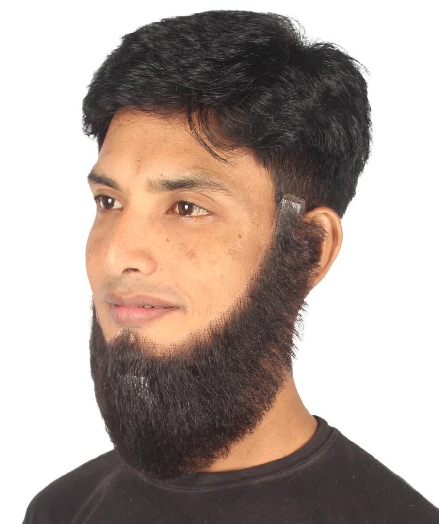 HPO Adult Men's Chin Curtain Style Long Beard Set