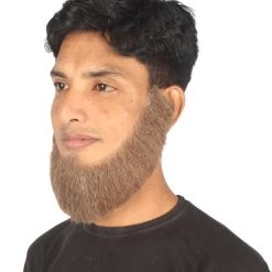 HPO Adult Men's Western Chin Curtain Style Long Beard Set | Multiple Colors