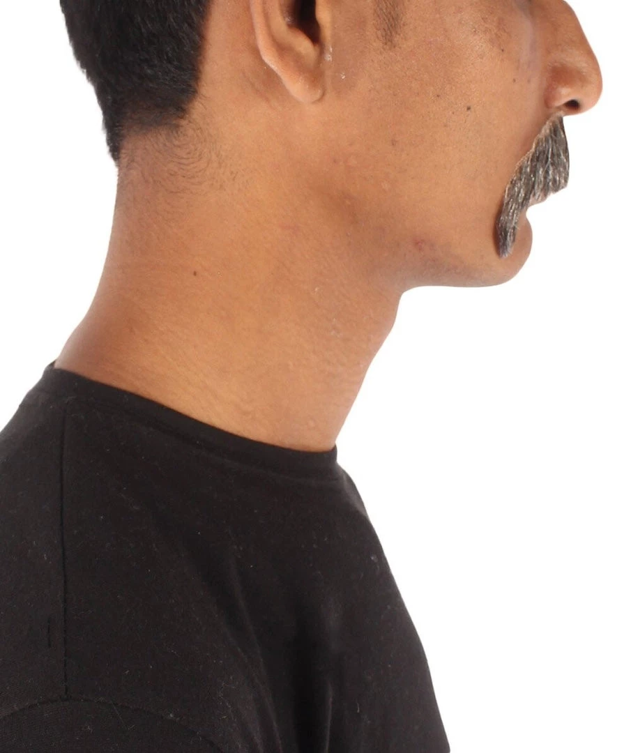 HPO Adult Men's Horseshoe Fake Human Hair Mustache | Facial Hair Multiple Colors Options