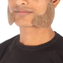 HPO Adult Men's Fake Facial Hair Mutton Chops Side Burns Set | Multiple Colors