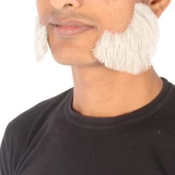 HPO Adult Men's Fake Facial Hair Mutton Chops Side Burns Set | Multiple Colors