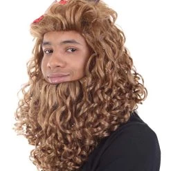 HPO Adult Men's Lion Wig | Multiple Color Options Cosplay Wig