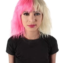 HPO Women's Shoulder Length Bangs Wavy Cosplay Wig | Multiple Color Options