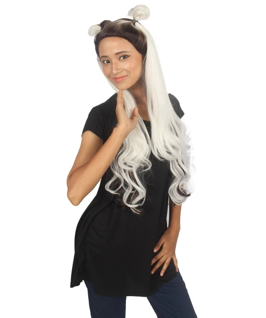 Ari Women's Long Lace Front Wavy Buns With Dark Roots - Adult Fashion Wigs | Nunique | Nunique