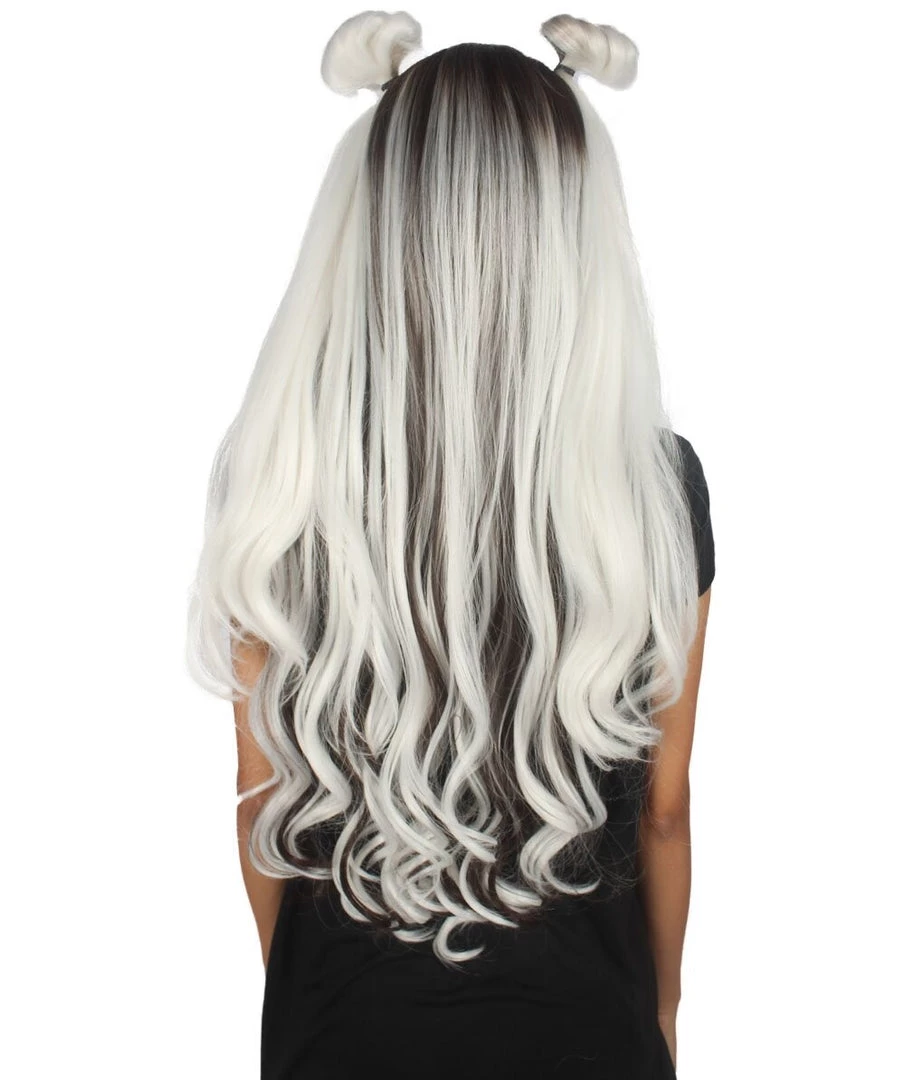 Ari Women's Long Lace Front Wavy Buns With Dark Roots - Adult Fashion Wigs | Nunique | Nunique