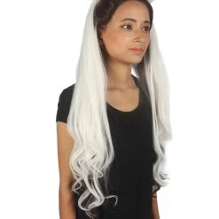 Ari Women's Long Lace Front Wavy Buns With Dark Roots - Adult Fashion Wigs | Nunique | Nunique