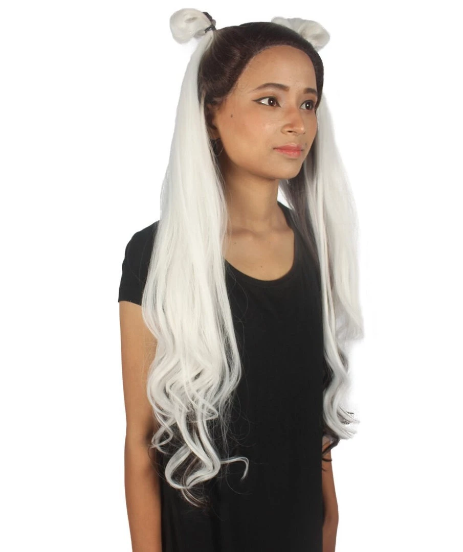 Ari Women's Long Lace Front Wavy Buns With Dark Roots - Adult Fashion Wigs | Nunique | Nunique