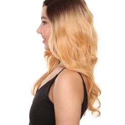 Bronte Women's Long Length Lace Front Wavy With Dark Roots - Adult Fashion Wigs | Nunique | Nunique