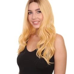 Cady Women's Long Length Lace Front Wavy With Dark Roots - Adults Fashion Wigs | Nunique | Nunique
