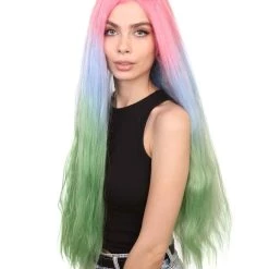 Cara Women's Long Waterfall Lace Front With Crimped Texture - Adults Fashion Wigs | Nunique | Nunique