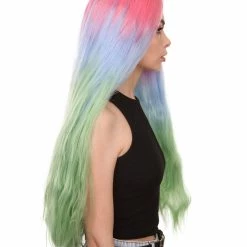 Cara Women's Long Waterfall Lace Front With Crimped Texture - Adults Fashion Wigs | Nunique | Nunique