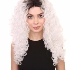 Cassie Women's Shoulder Length Lace Front Curly With Dark Roots - Adults Fashion Wig | Nunique | Nunique