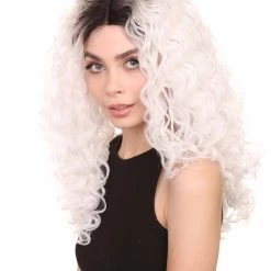 Cassie Women's Shoulder Length Lace Front Curly With Dark Roots - Adults Fashion Wig | Nunique | Nunique