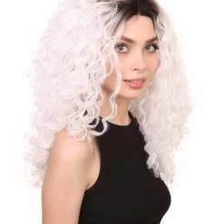 Cassie Women's Shoulder Length Lace Front Curly With Dark Roots - Adults Fashion Wig | Nunique | Nunique
