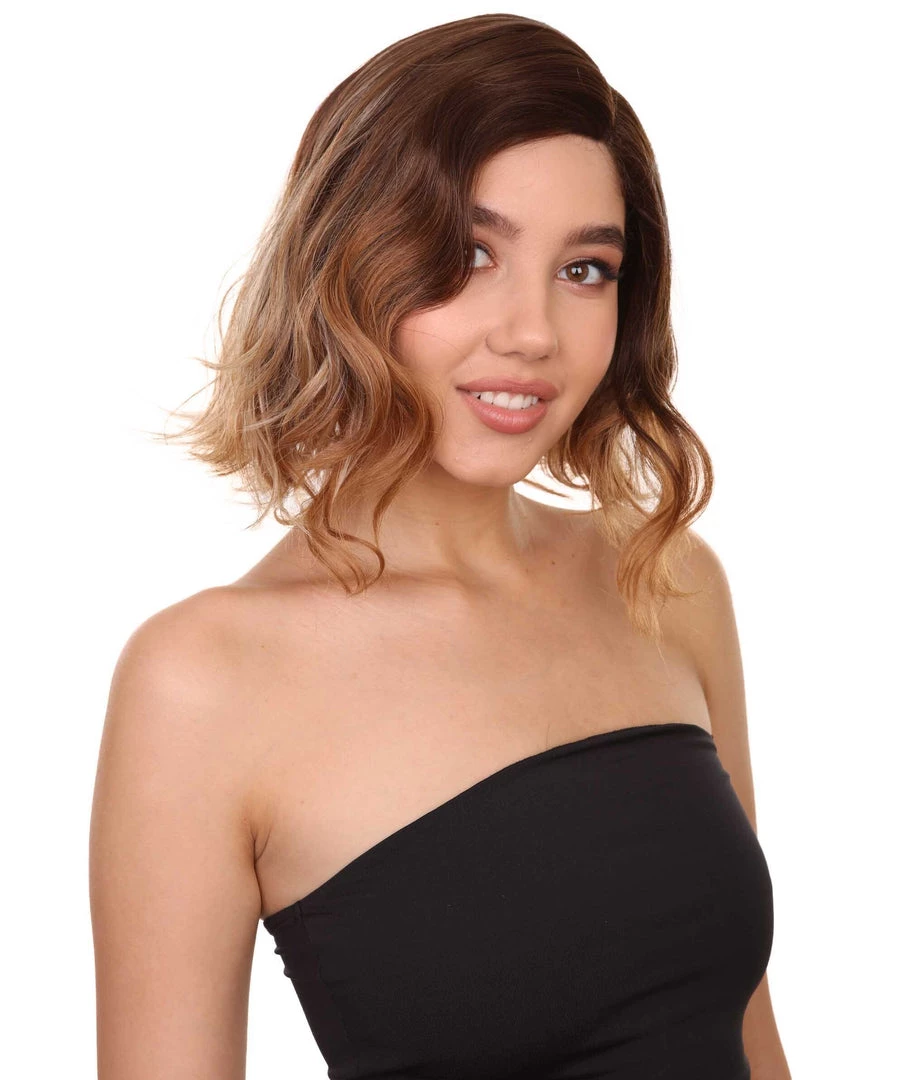 CoCo Women's Shoulder Length Lace Front Wavy With Bangs - Adults Fashion | Nunique | Nunique