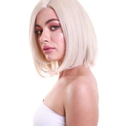 Daphne Women's Chin Length Blonde Asymetric Lace Front Bob - Adult Fashion Wigs | Nunique | Nunique