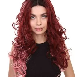 Demi Women's Long Length Lace Front Wavy With Dark Roots - Adult Fashion Wigs | Nunique | Nunique