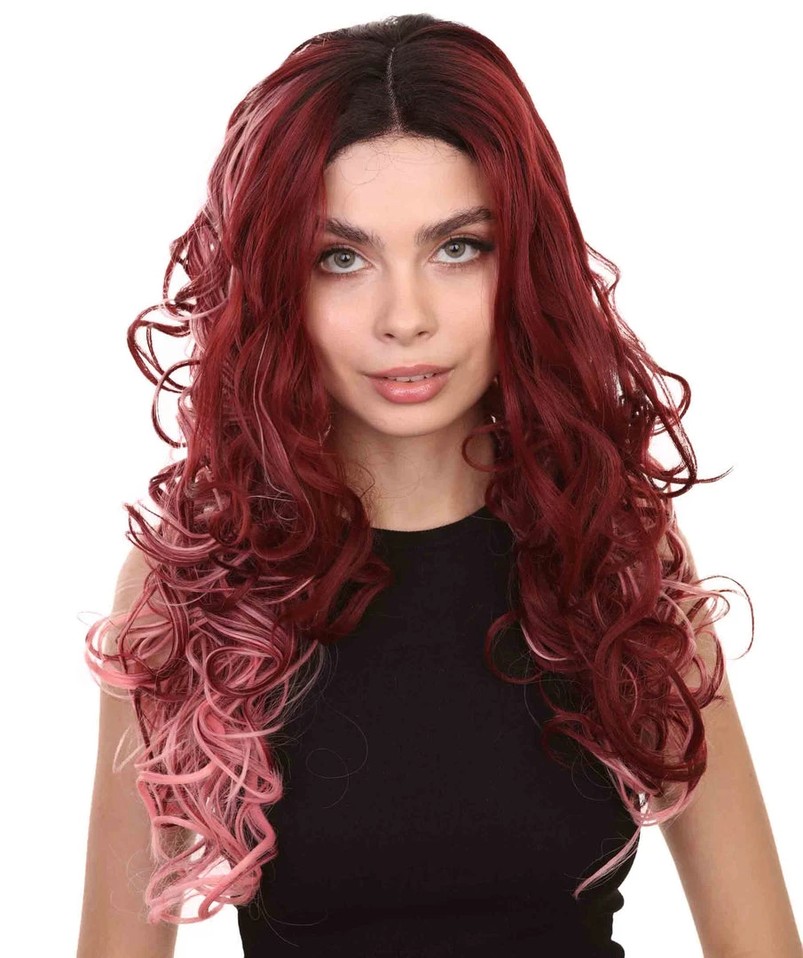 Demi Women's Long Length Lace Front Wavy With Dark Roots - Adult Fashion Wigs | Nunique | Nunique