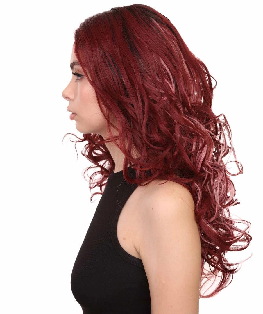 Demi Women's Long Length Lace Front Wavy With Dark Roots - Adult Fashion Wigs | Nunique | Nunique
