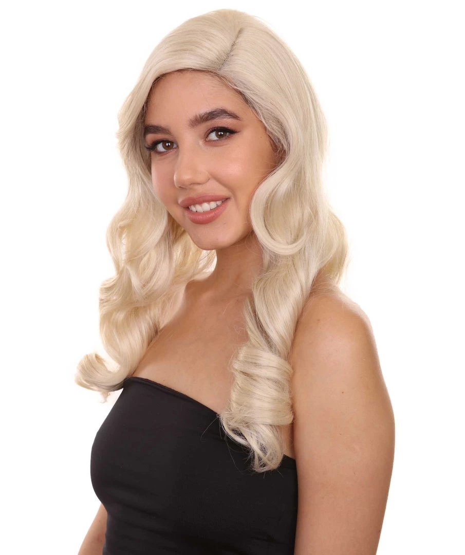 Frida Women's Long Length Lace Front Wavy With Bangs - Adults Fashion Wigs | Nunique | Nunique