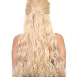 Hayden Women's Long Length Lace Front Wavy Half Updo - Adult Fashion Wigs | Nunique | Nunique