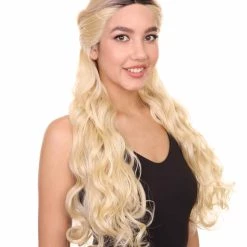 Hayden Women's Long Length Lace Front Wavy Half Updo - Adult Fashion Wigs | Nunique | Nunique