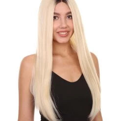 Jackie Women's Long Length Lace Front Straight With Dark Roots - Adults Fashion Wigs | Nunique | Nunique