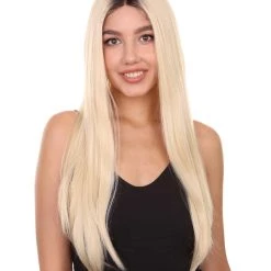 Jackie Women's Long Length Lace Front Straight With Dark Roots - Adults Fashion Wigs | Nunique | Nunique