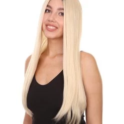 Jackie Women's Long Length Lace Front Straight With Dark Roots - Adults Fashion Wigs | Nunique | Nunique