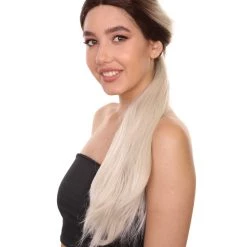 Jasmine Women's Long Length Lace Front Straight With Dark Roots - Adults Fashion Wigs | Nunique | Nunique