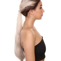 Jasmine Women's Long Length Lace Front Straight With Dark Roots - Adults Fashion Wigs | Nunique | Nunique