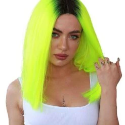 Kylie Women's Mid Length Lace Front Straight Hair With Dark Roots - Adult Fashion Wigs | Nunique | Nunique