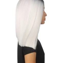 Lena Women's Shoulder Length Lace Front Straight Hair With Dark Roots - Adult Fashion Wigs | Nunique | Nunique