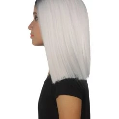 Lena Women's Shoulder Length Lace Front Straight Hair With Dark Roots - Adult Fashion Wigs | Nunique | Nunique