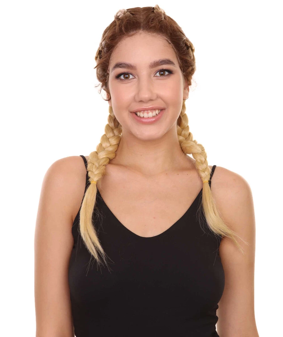 Lola Women's Mid Length Lace Front French Braids - Adult Fashion Wigs | Nunique | Nunique