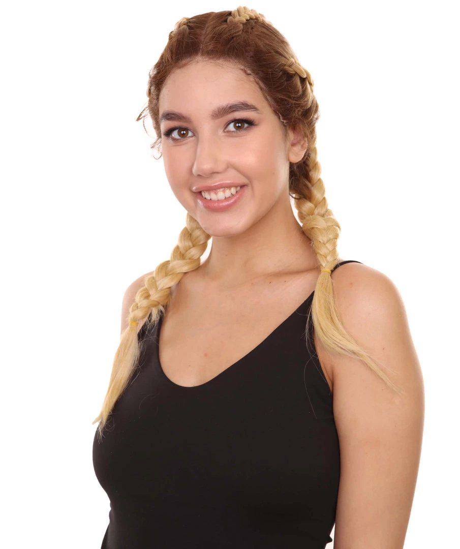 Lola Women's Mid Length Lace Front French Braids - Adult Fashion Wigs | Nunique | Nunique