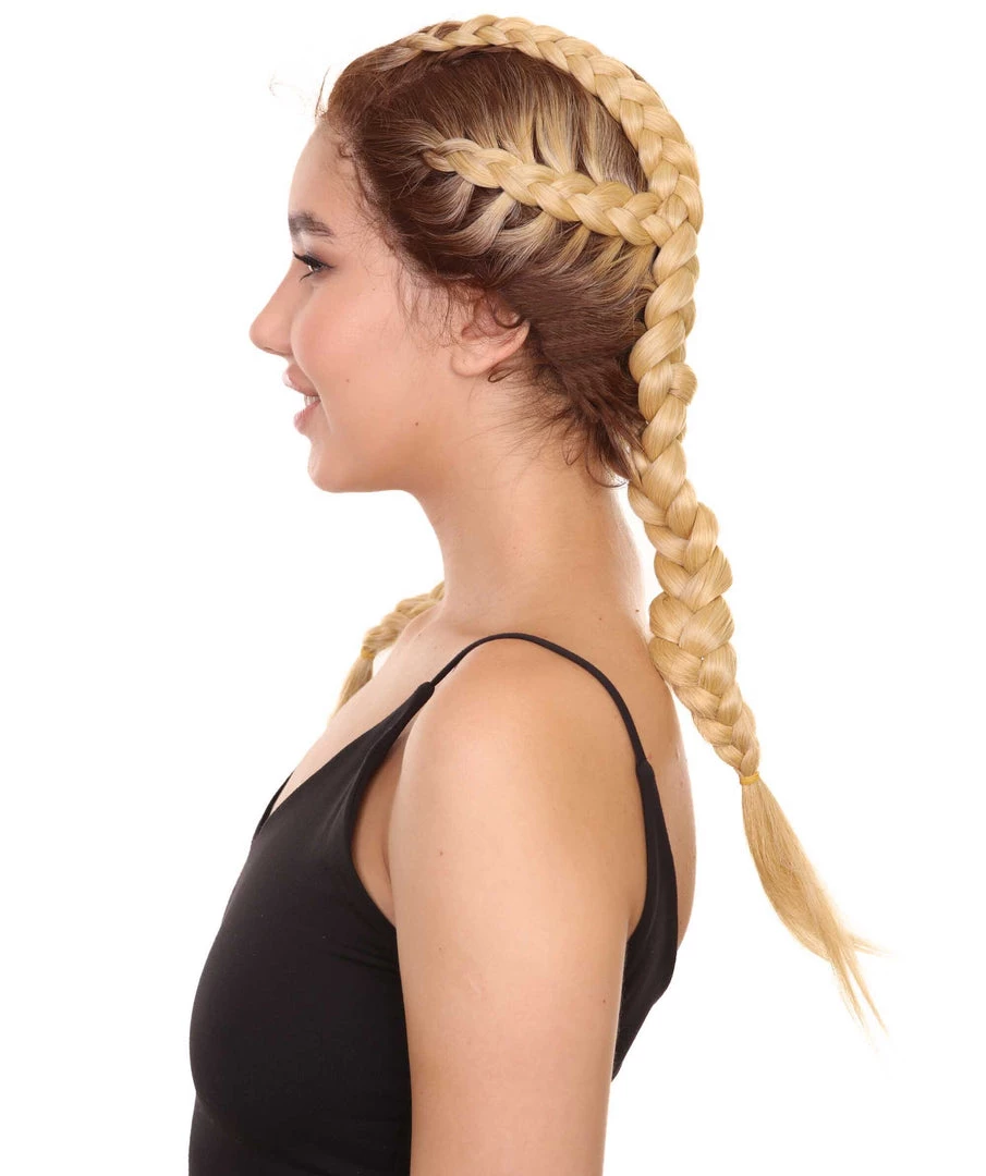 Lola Women's Mid Length Lace Front French Braids - Adult Fashion Wigs | Nunique | Nunique