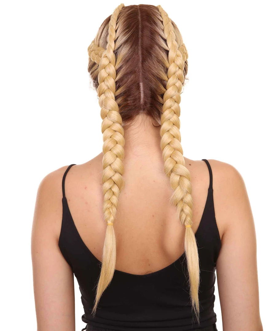 Lola Women's Mid Length Lace Front French Braids - Adult Fashion Wigs | Nunique | Nunique